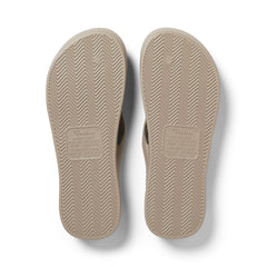 Arch Support Flip Flops - Crystal - Taupe