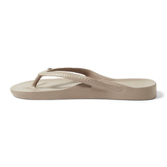 Arch Support Flip Flops - Crystal - Taupe